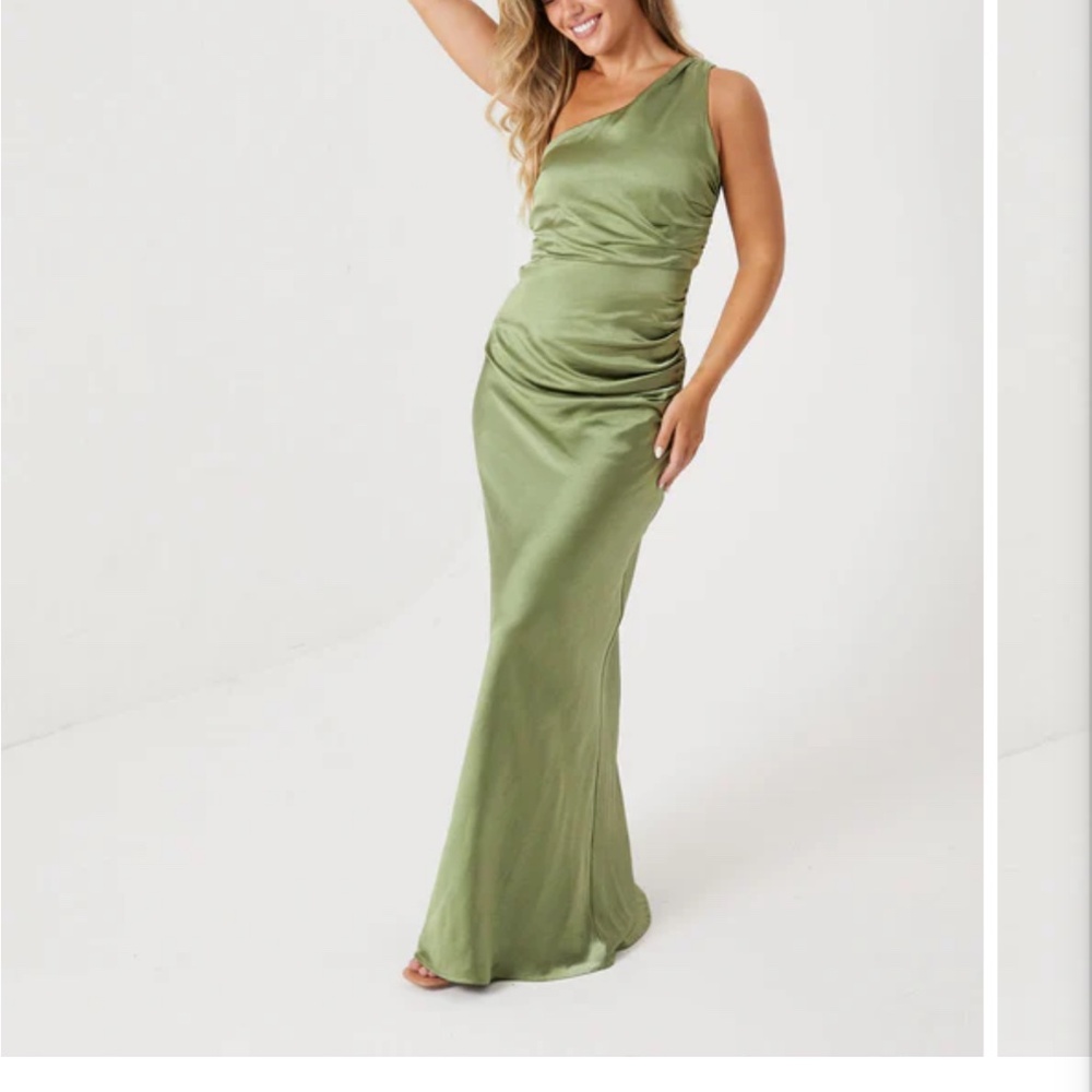 Six stories Moss Green Bridesmaid Dress(ALEX)